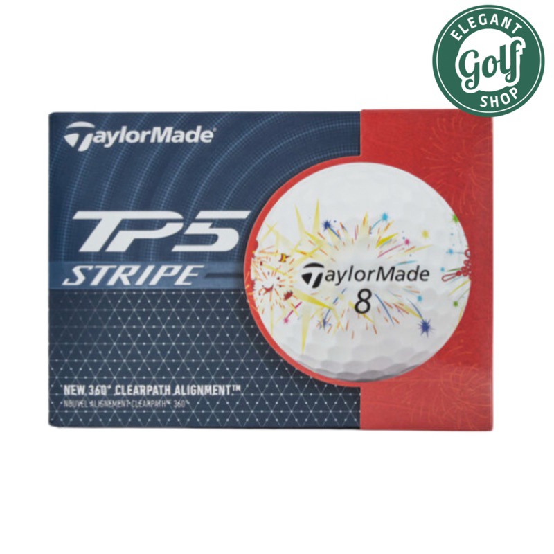 (ส่งไวที่สุดในช๊อปปี้🚚มีส่งด่วน)⛳️ลูกกอล์ฟLimited edition TP5x Stripe Chinese New Year” ball