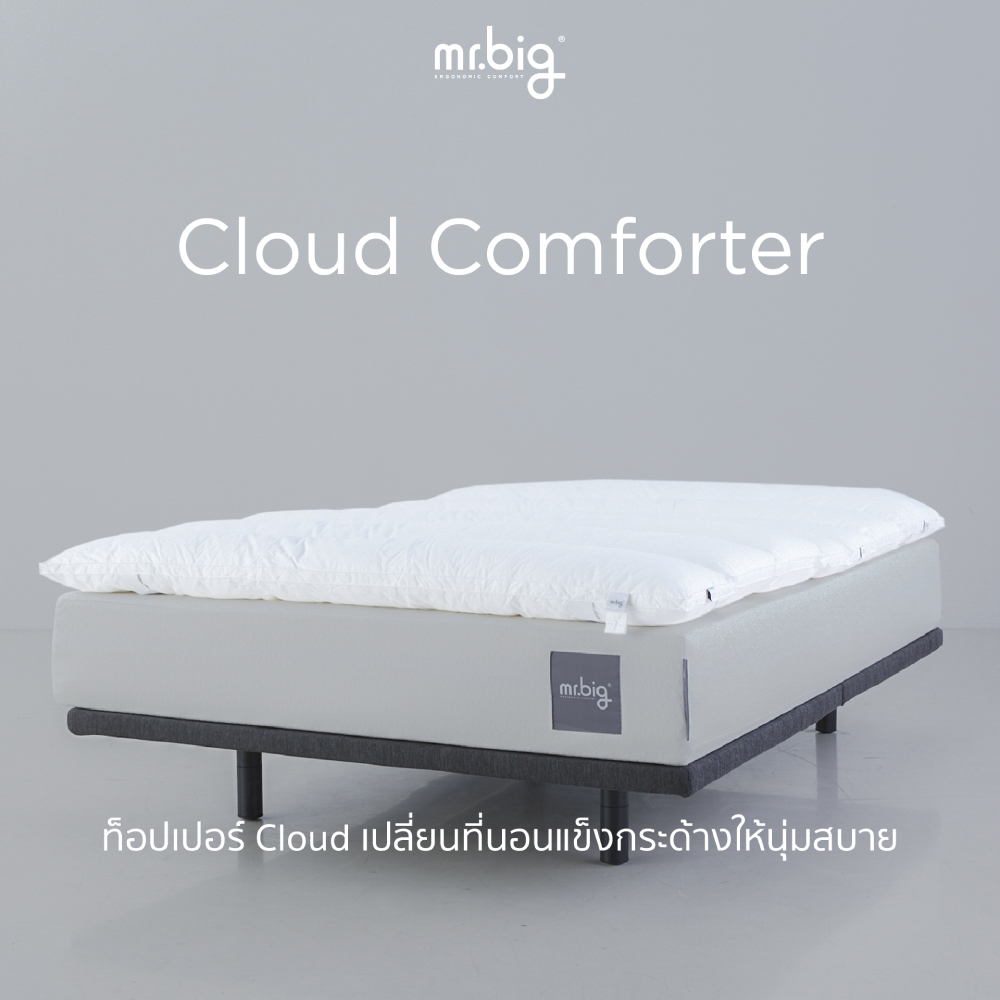 mr.big Cloud Comforter Topper เปลี่ยนที่นอนแข็งกระด้างให้นุ่มสบาย