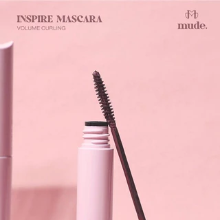 (✅ฉลากไทย/แพคเกจใหม่) 🤎 MUDE INSPRIE VOLUME CURLING MASCARA RENEWAL 10ML. 🤎 มาสคาร่า กันน้ำ