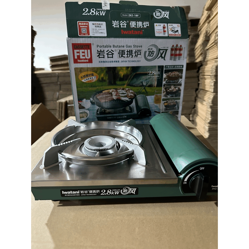 ZKZ-18F เตาวินเทจ เตาแก๊สปิคนิค Iwatani แคมป์ปิ้ง แบบพกพา (สินค้าส่งจากไทย)