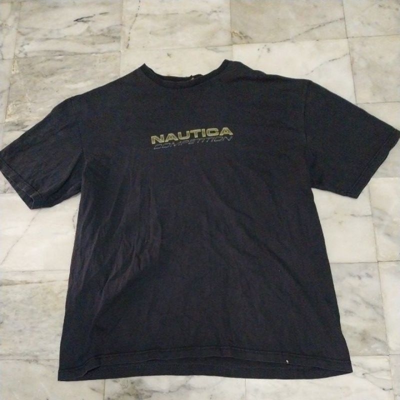 เสื้อยืดแขนสั้น แนวสตรีท NAUTICA แท้ มือสอง สภาพดี ของพร้อมส่งครับ
