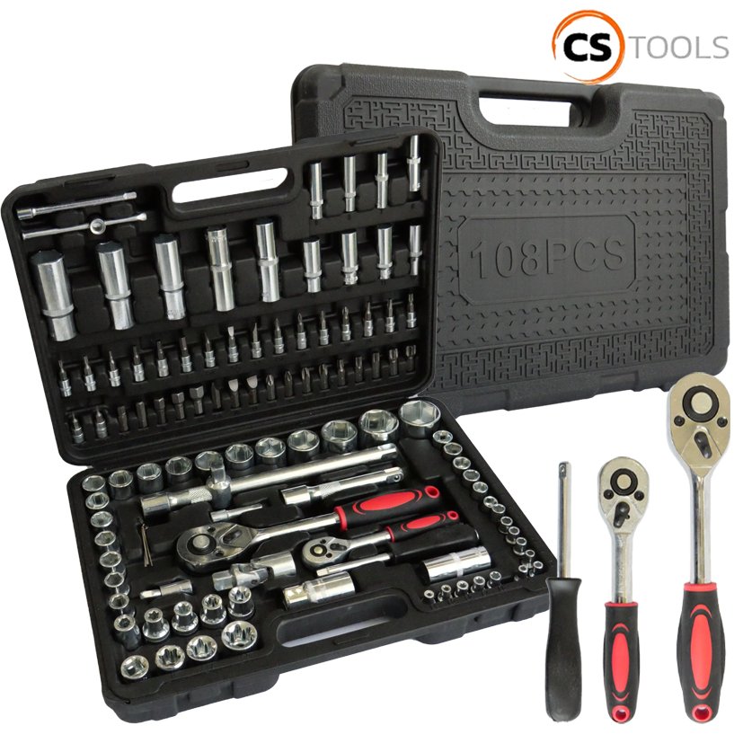 ประแจบล็อก 108 ชิ้น นวัตกรรมจากเยอรมัน ของแท้ ชุดบล็อก ชุดประแจ บล็อก 108 ตัวชุด 1/2