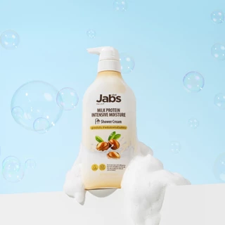 Jabs แจ๊บส์ ครีมอาบน้ำ สูตร มิลค์โปรตีน (เพื่อผิวนุ่มชุ่มชื้น) 400 มล. x1