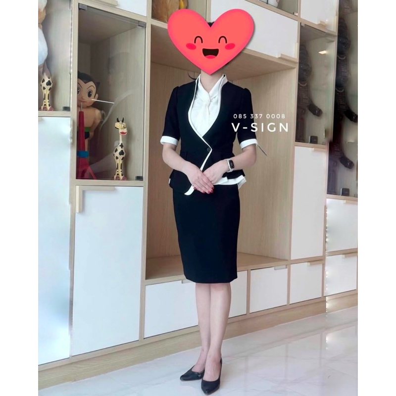 ชุทสูทสมัครแอร์ สั่งตัดร้าน V sign