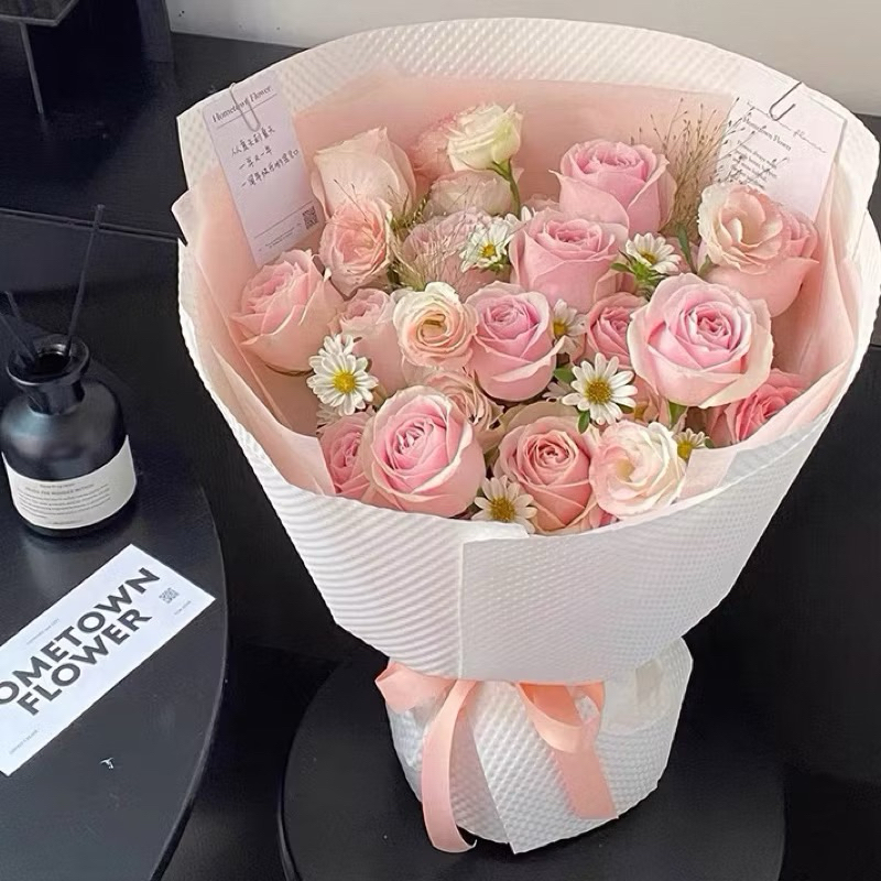 กระดาษห่อช่อดอกไม้ 3D 10 แผ่น กระดาษนูน#กระดาษห่อช่อดอกไม้ #กระดาษห่อของขวัญ