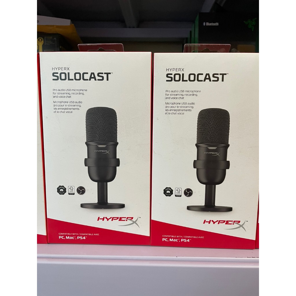 HyperX Solocast USB Condenser Gaming Microphone ไมโครโฟน รองรับ PC PS4
