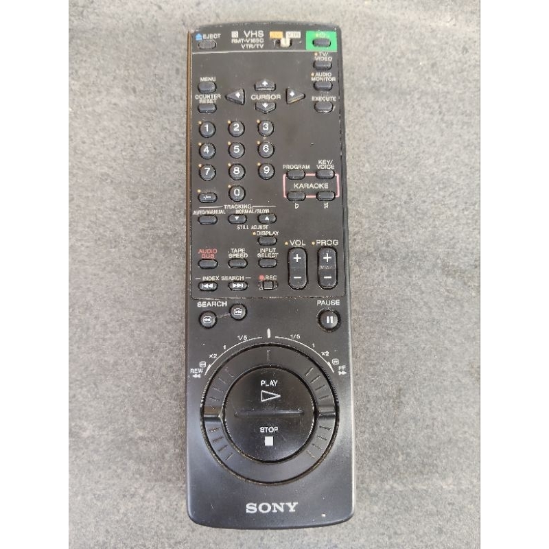 รีโมทเครื่องเล่นวีดีโอ Sony VHS รุ่น RMT-V165Cใช้ได้กับเครื่องเล่นวีดีโอหลายรุ่นของโซนี่