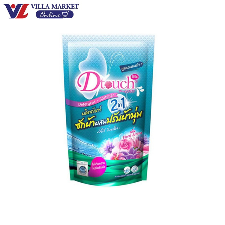 (1แถม1 ถึง 21กรกฎาคม) Dtouch น้ำยาซักผ้า ผสม น้ำยาปรับผ้านุ่ม 800 Ml สูตรถนอมผ้า นุ่ม หอม