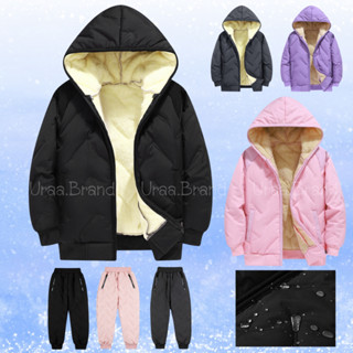 110-150 / เสื้อกันหิมะ บุขน กางเกงบุขนเด็ก กางเกงกันหิมะ ชุด…