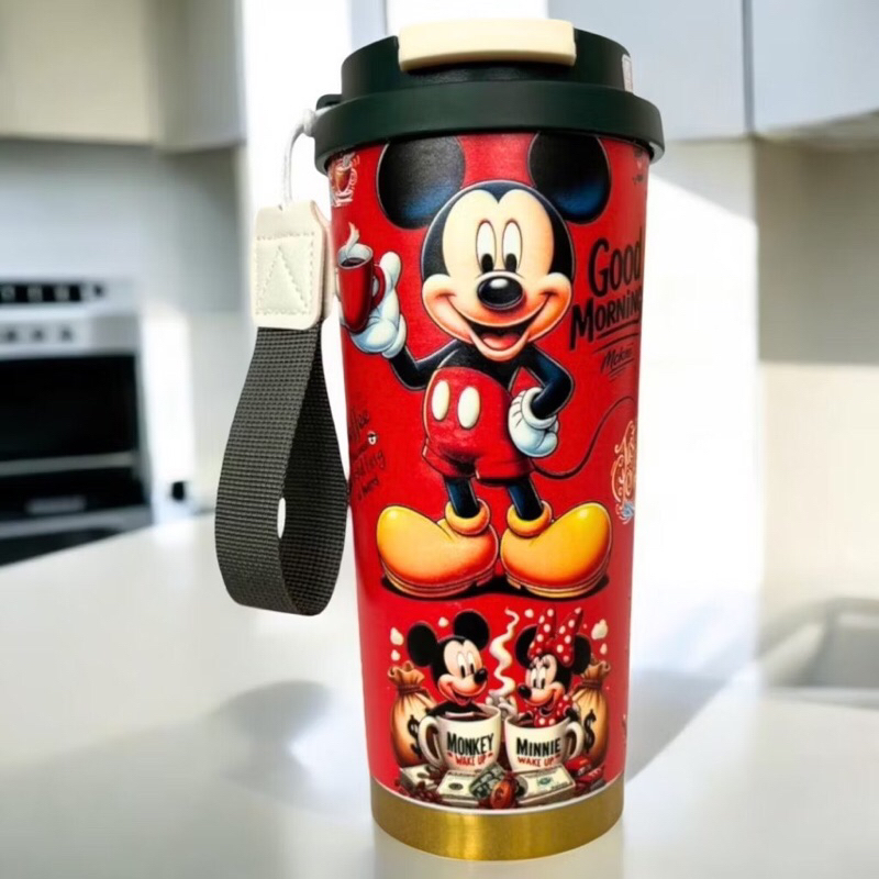 พร้อมส่ง แก้วกาแฟ  เเก้วเก็บความเย็น-ความร้อน มาใหม่มีลายให้เลือกหลายลาย เก็บความเย็น 6-12 ชั่วโมง สเเตนเลส316 - รูปที่ 3