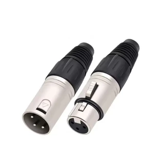 XLR MALE - XLR FEMALE ปลั๊ก - แจ็ค XLR ( ผู้ - เมีย ) CANNON ผู้-เมีย