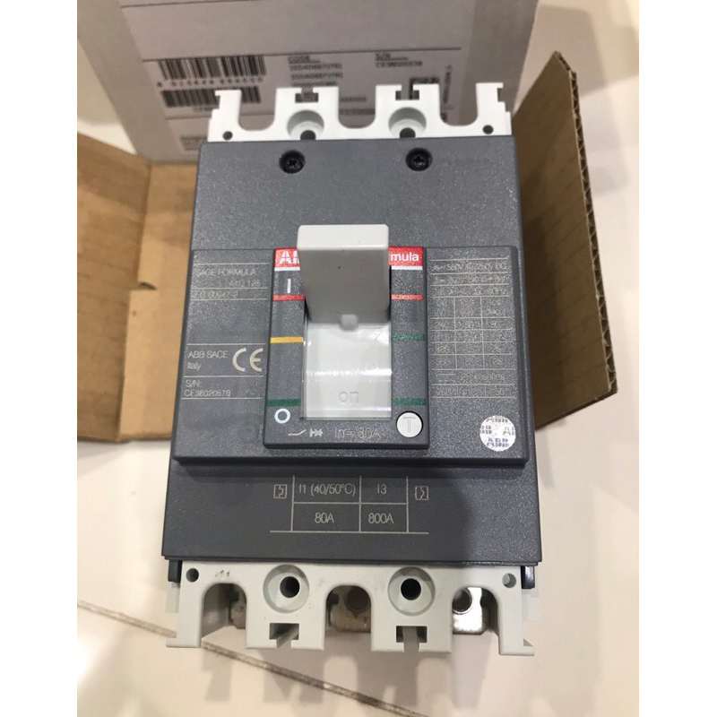 เบรกเกอร์ ABB SACE FORMULA A1 C125 A1C125 TMF80/800 F F 3P