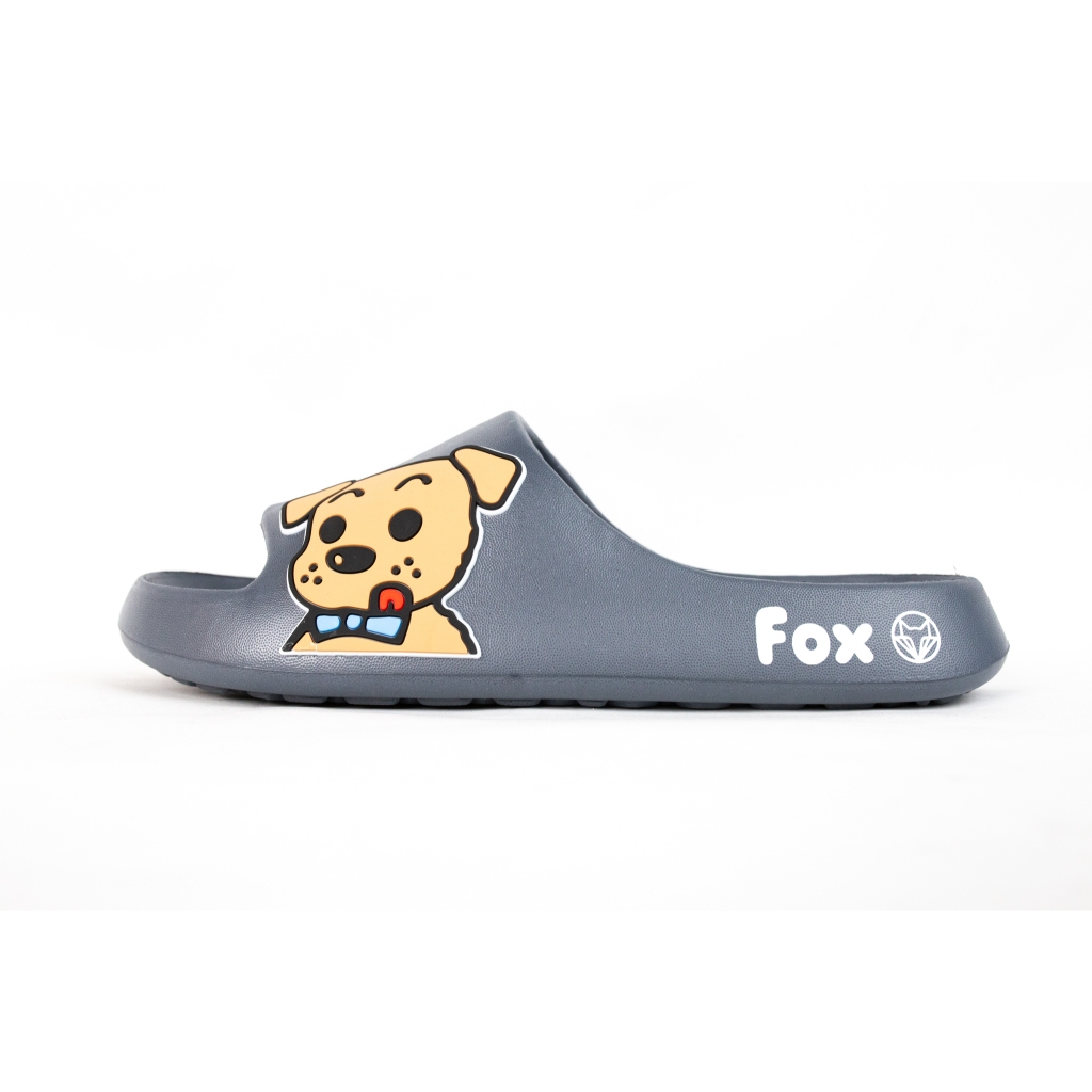 Roving Fox شبشب ناعم RF6543 ‏(أسود / رمادي) — صورة 5