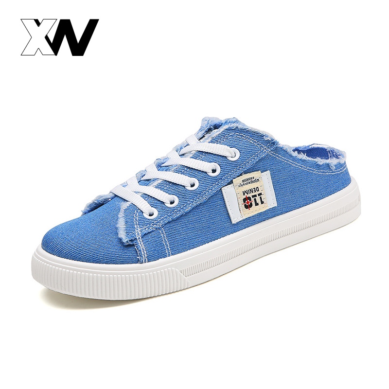 XWbrand ไอเท็มสุดชิค มาแรง รองเท้าผ้าใบแฟชั่นหุ้มส้นผู้หญิง น้ำหนักเบา สบายเท้า ไม่ตกแทรน รีบกดสั่งซื้อเข้ามาได้เลย