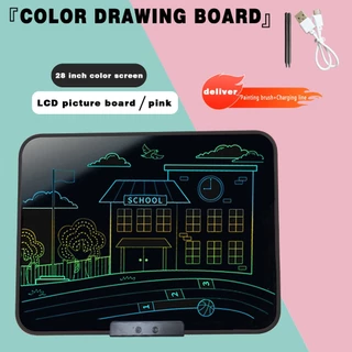 กระดาน lcd กระดานวาดรูปเด็ก 16/20/28นิ้ว writing board ลบด้วยคลิกเดียว เขียนได้อย่างคล่องแคล่ว