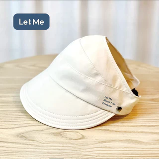 Let Me หมวกกันแดด - หมวกกันแดด สีครีม เรียบง่ายและมีสไตล์ LM-FAC2042-01