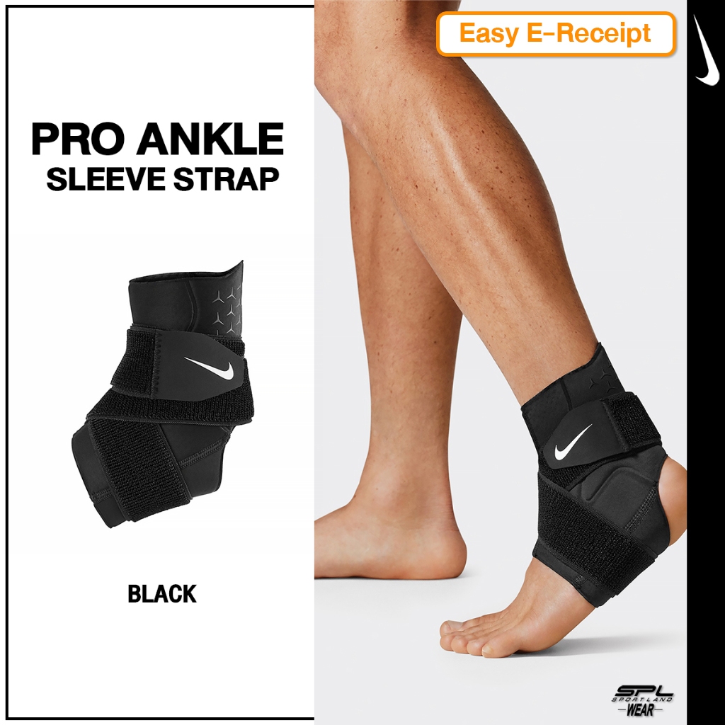 Nike ไนกี้ สายรัดข้อเท้า อุปกรณ์ซัพพอร์ตข้อเท้า Ankle Pro Sleeve N.100.0673.010 BK (1230)