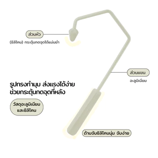 Richell Home(KIKACARE) Shoulder Back Massage ที่นวดกดจุด บริเวณไหล่ สะบักหลัง วัสดุซิลิโคนจากญี่ปุ่น