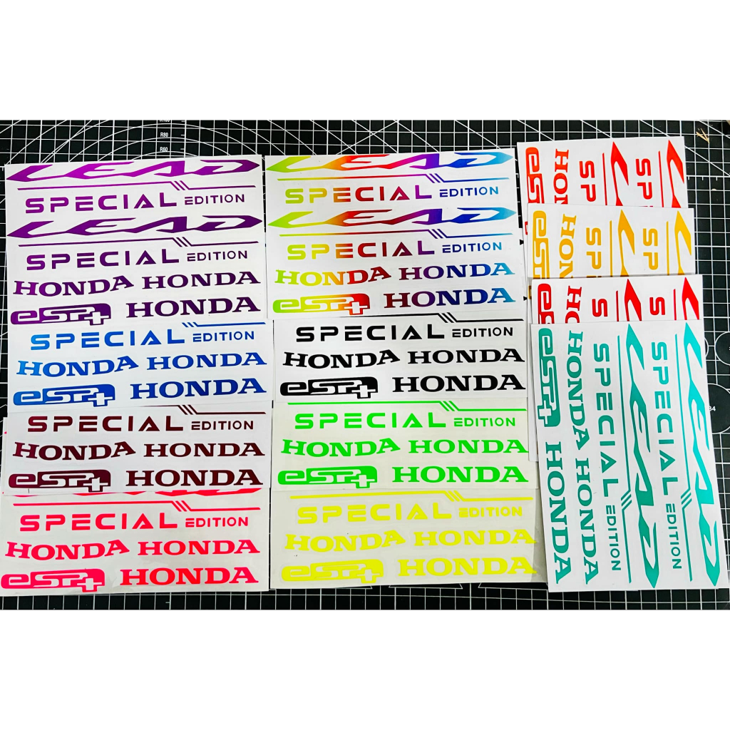 สติ๊กเกอร์ LEAD  lead125  ( ตัวปีเก่า  ) ทับโลโก้ สะท้อนแสง