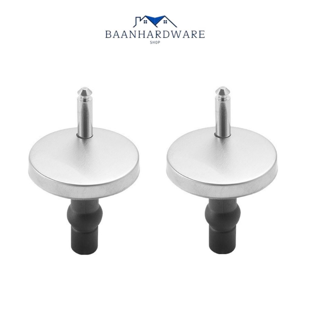 BAANHARDWARE น็อตฝาชักโครกแบบกลม สกรูและน็อตฝาชักโครก อุปกรณ์เสริมตัวยึดห้องน้ำขายเป็นคู่ MA-J-053