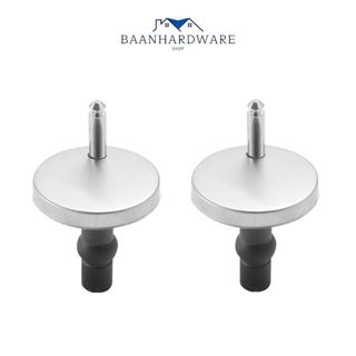 BAANHARDWARE น็อตฝาชักโครกแบบกลม สกรูและน็อตฝาชักโครก อุปกรณ์เสริมตัวยึดห้องน้ำขายเป็นคู่ MA-J-053