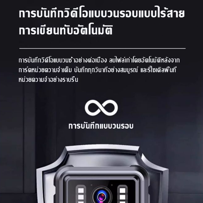 กล้อง IP65 Waterproof  body camera กล้องจิ๋ว คมชัดระดับ 4K กล้องโกโปร การเชื่อมต่อ WIFI มือถือ หน้าจอขนาด 2.0 นิ้ว Night