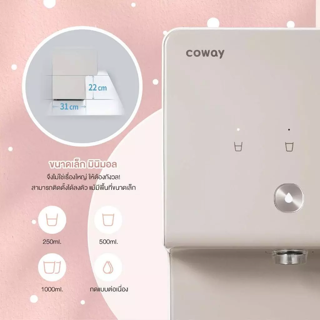 เครื่องกรองน้ำ Coway รุ่น Cinnamon thumbnail 6