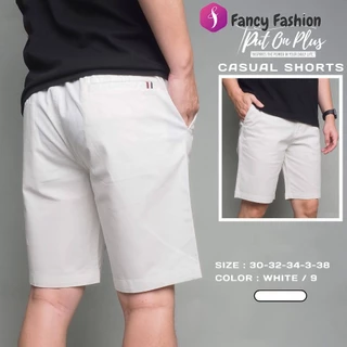 Fancy Fashion กางเกงขาสั้นผู้ชาย เอวยางยืด กางเกง ขาสั้น ชาย ผ้ายืด