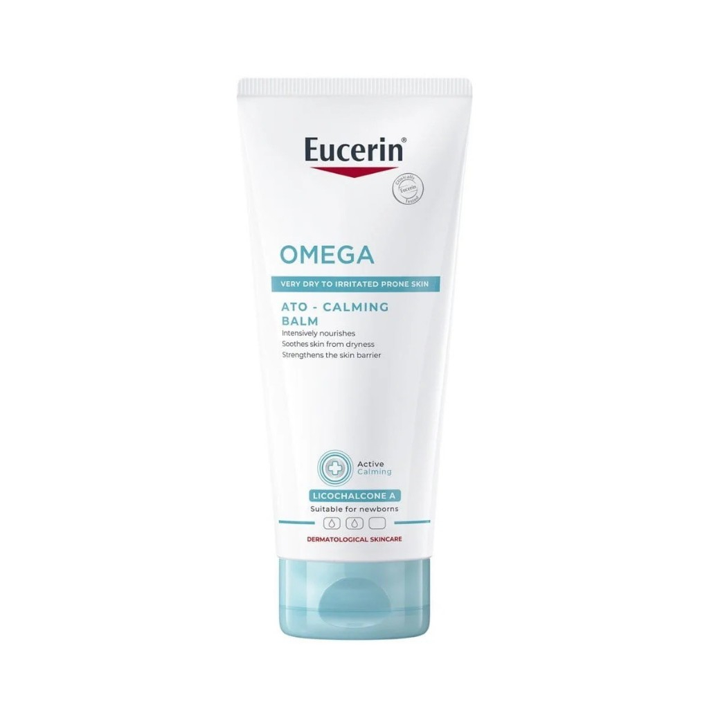 Eucerin OMEGA ATO-CALMING BALM 200 ML บาล์มบำรุงผิวกาย สำหรับผู้มีปัญหาผิวแห้ง แดง คัน เด็กแรกเกิดใช