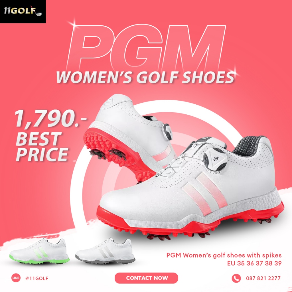 [11GOLF] รองเท้ากอล์ฟ ผู้หญิง PGM รหัส XZ171 PGM Women Golf Shoes