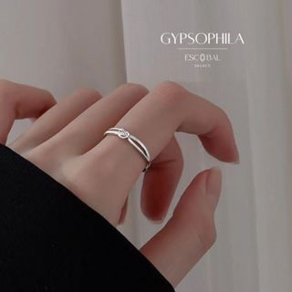 ESCOBAL แหวนเงินแท้ Gypsophila แหวนมู แหวนผู้หญิง แหวนเพชร แ…