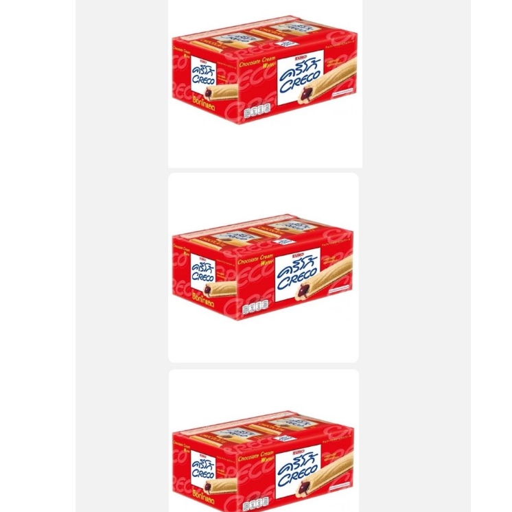 (ส่งฟรี) ครีโก้ เวเฟอร์สอดไส้ครีม 18 กรัม *12ซอง ( 3 แพ็ค )