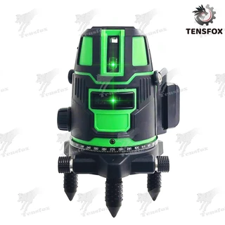 Tensfox เลเซอร์ระดับ ระดับเลเซอร์ เลเซอร์วัดระดับ ระดับน้ำเลเซอร์ 5 เส้น 360 องศา ใช้วัดรอบทิศทาง อุปกรณ์ครบ