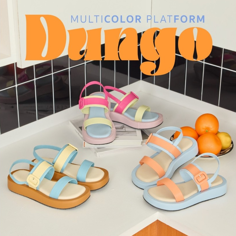 DUNGO - MARSHMELLOW รองเท้ารัดส้นหัวเข็มขัด เสริมส้น 1.5 นิ้ว