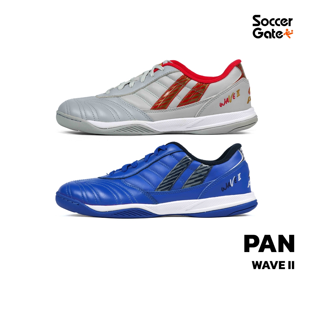 PAN WAVE II FUTSAL 2024 รองเท้าฟุตซอลของแท้ [โค้ด SOCC09SEP ลดสูงสุด 500 เมื่อซื้อครบ 3000]
