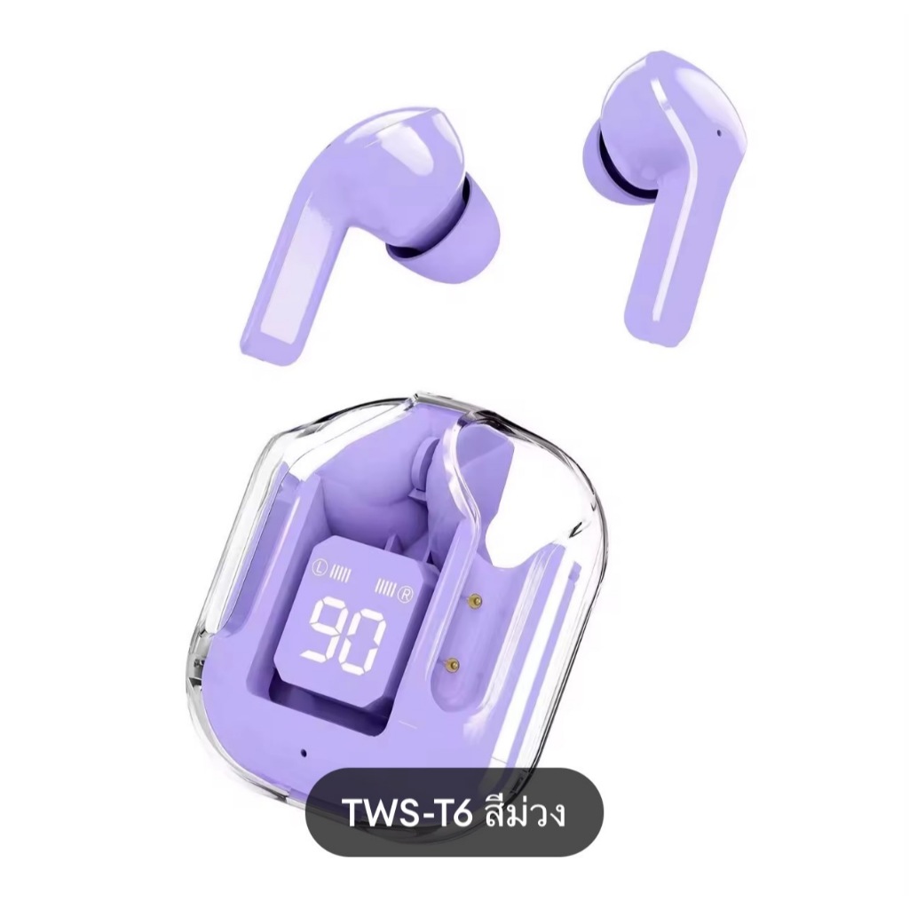 TWS หูฟังสำหรับเล่นเกมบลูทูธV5.3 หูฟังกล่องชาร์จไร้สาย 9D หูฟังไร้สายหูไร้สาย ใช้งานง่าย ขนาดพกพา กระทัดรัด