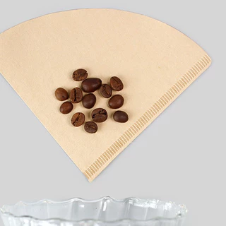 กระดาษดริป (100 แผ่น) ทรง V/U ก้นแหลม กระดาษกรองกาแฟ Drip Coffee Paper Filter V/U Shape