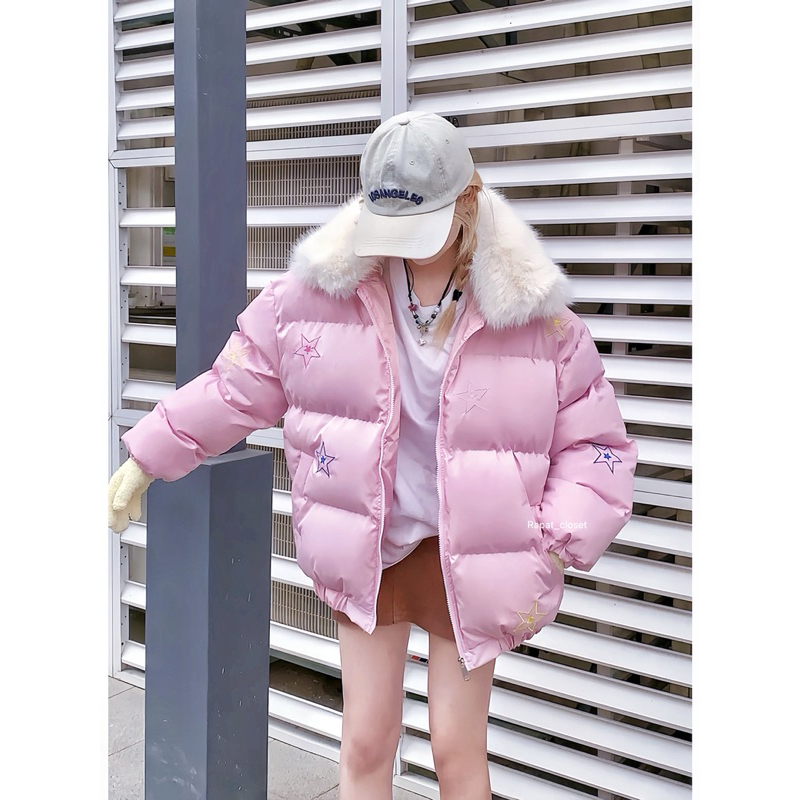 Rapat_closet🌸❄️Dahlia Bomber❄️🌸 พร้อมส่ง เสื้อกันหนาวเสื้อโค้ท ทรงพัพเฟอร์