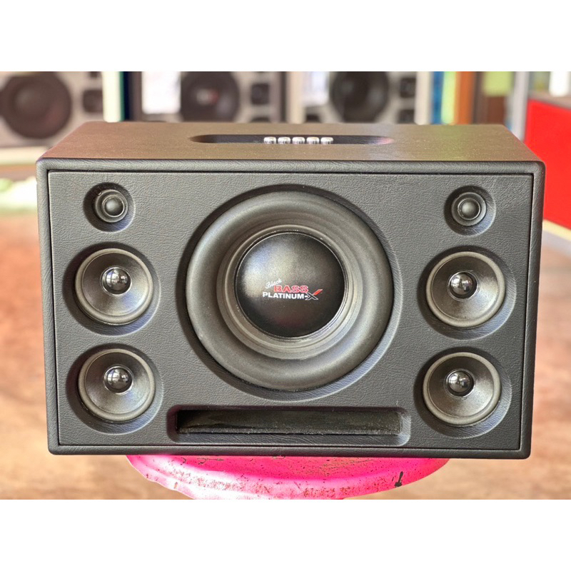 ลำโพงบลูทูธพร้อมใช้งาน ดอกเบส10นิ้ว หน้างานสองชั้น