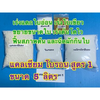 แคลเซียมโบรอน ชุดทำหัวปุ๋ยขนาด 5 ลิตร  สูตร 1 - สูตร6