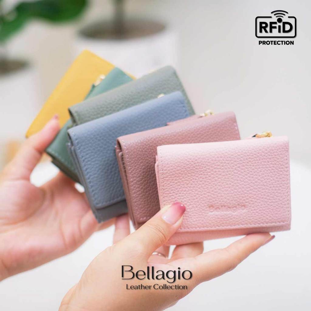 Bellagio รุ่น Maria Wallet กระเป๋าสตางค์หนังวัวแท้ ใบเล็กน่ารัก กะทัดรัด พกพาสะดวก