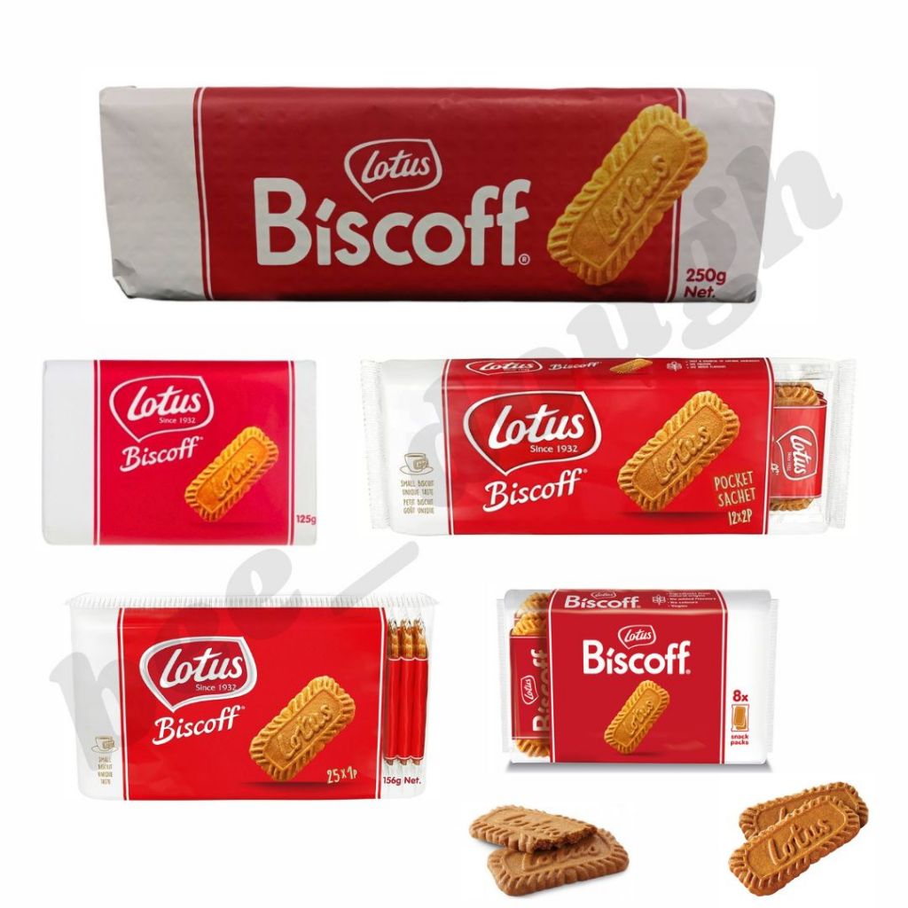 Lotus Biscoff Biscuit รสคาราเมล มี 6 ขนาด สินค้าจากเบลเยียม มีตราฮาลาล