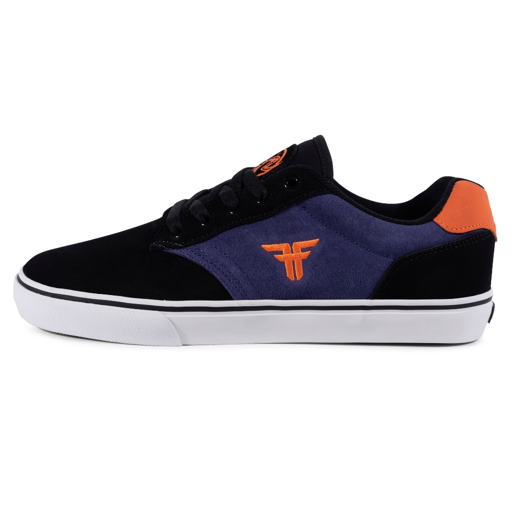 รองเท้ายี่ห้อ FALLEN รุ่น THE GOAT สี BLACK/PURPLE/ORANGE - Vulc