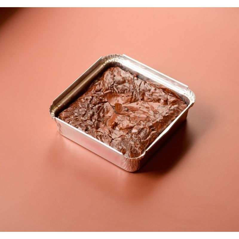 Dark chocolate brownie 10x10 cm. - no topping  - Oven Talk