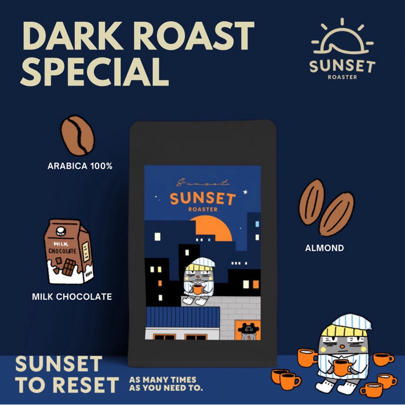 Dark Roast Special  Arabica100% หอม บอดี้แน่น