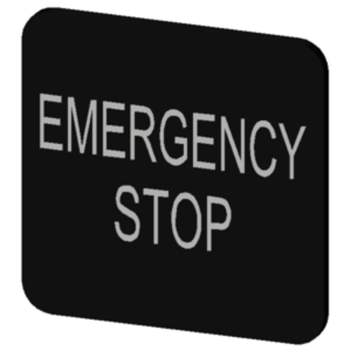 3SU1900-0AF16-0DA0 Labeling plate for gluing on enclosure, label size 22x22 mm, black label, white f