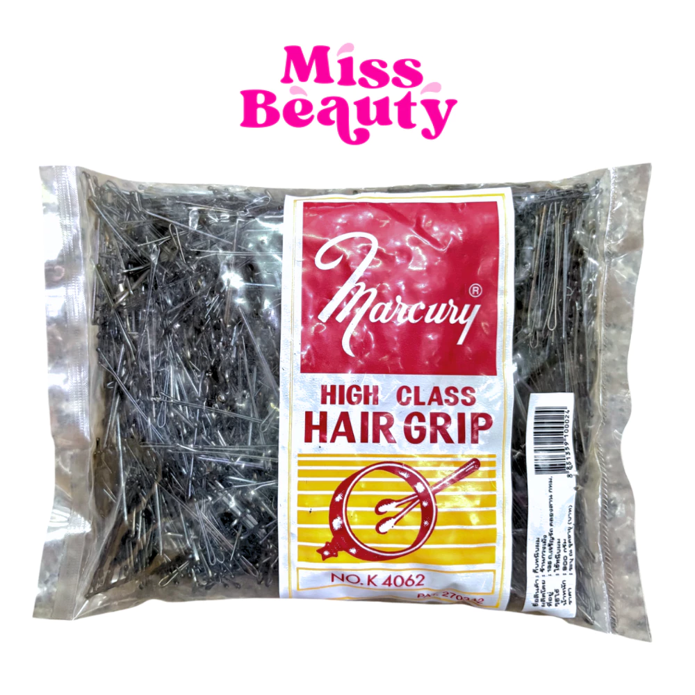 (ถุง) Marcury High class hair grip กิ๊บดำมีปุ่ม กิ๊บตุ่ม อย่างดี ไม่เป็นสนิม 450 กรัม / 900 กรัม