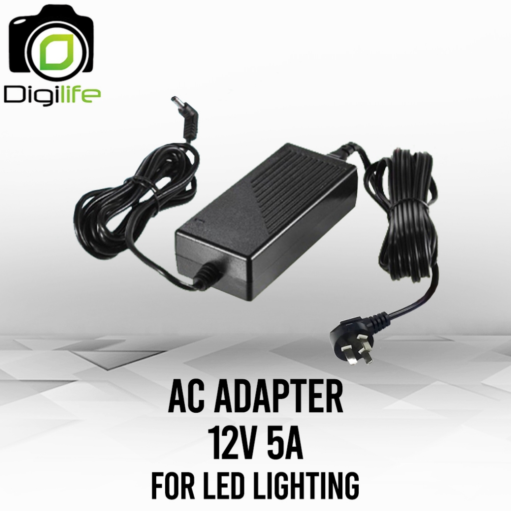 AC Adapter 12V 5A สำหรับ ไฟLED ไฟแฟลช และอื่นๆ