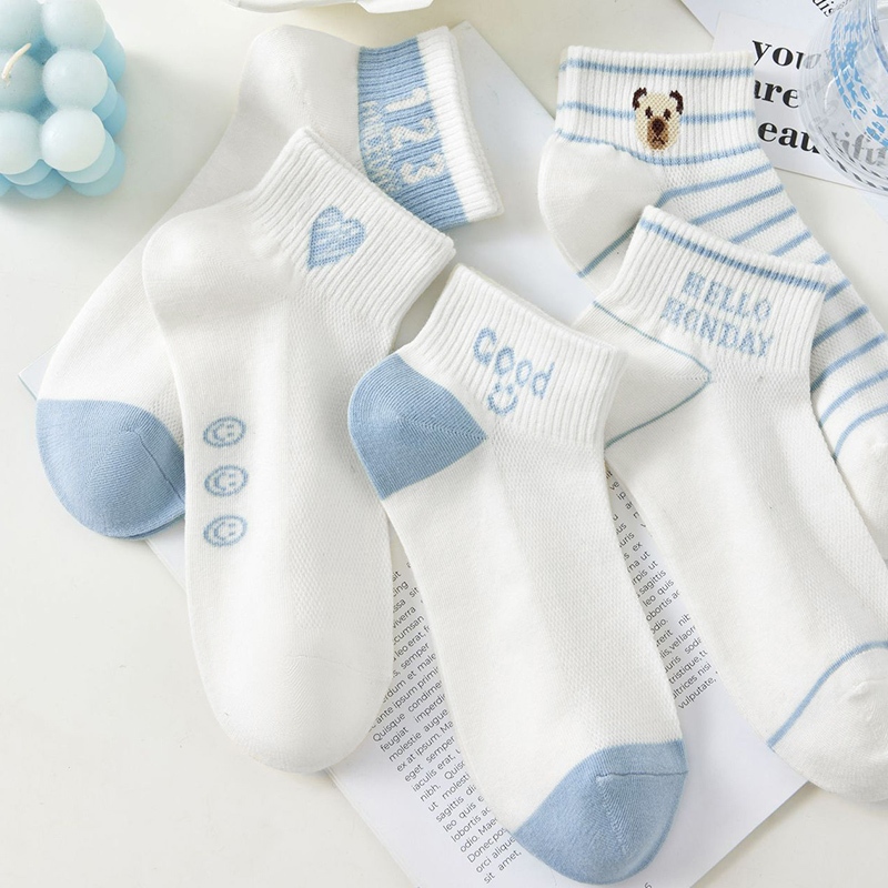 VKMonday ใหม่ล่าสุด ถุงเท้าแฟชั่นลำลอง ผ้าดียืดได้เยอะ สีสวยแต่งลวดลายพอเก๋ๆ ดีไซน์สวยติดเทรนด์แฟชั่นสุดๆ ใส่ได้ทั้งชายแ - รูปที่ 7