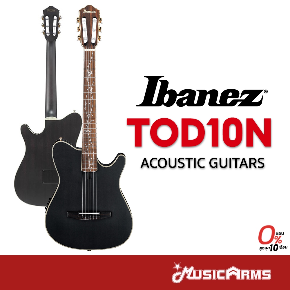 Ibanez TOD10N Tim Henson Signature กีต้าร์โปร่งไฟฟ้า Ibanez รุ่น TOD 10 N Tim Henson Signature Music